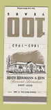 Matchbook Cover - Math Hermann Funeral Home St Louis MO 1963 30 Strike