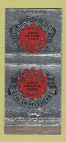Matchbook Cover - Commercial Steel Treating Detroit MI 1952 WEAR 30 Strike