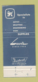 Matchbook Cover - Lewis Artist Supply Detroit MI WEAR 30 Strike