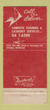 Matchbook Cover - Shirley's Cleaners Livonia MI 30 Strike