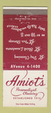 Matchbook Cover - Amiot's Cleaners Wyandotte Allen Park MI 30 Strike