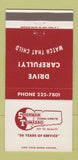 Matchbook Cover - Sherman Tomasso Concrete 30 Strike