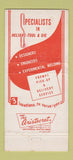 Matchbook Cover - Owens Welding Company Hazel Park Detroit MI 30 Strike
