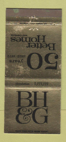 Matchbook Cover - Better Homes and Gardens 1972 Magazine 30 Strike