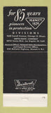 Matchbook Cover - Maas & Waldstein Newark NJ Enamels Lacquers 30 Strike