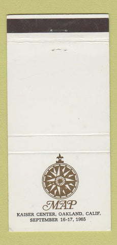 Matchbook Cover - Kaiser Center Oakland CA MAP 1965 30 Strike