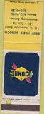 Matchbook Cover - Sunoco oil gas Jerry Hile's Harrisburg PA SAMPLE