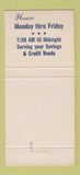 Matchbook Cover - Kellogg Federal Credit Union Battle Creek MI 30 Strike