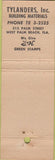 Matchbook Cover - Building Supply S and H Green Stamps West Palm Beach
