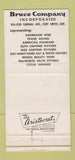 Matchbook Cover Bruce Plumbing Electric Supply Fort Smith AR 1958 WEAR 30 Strike