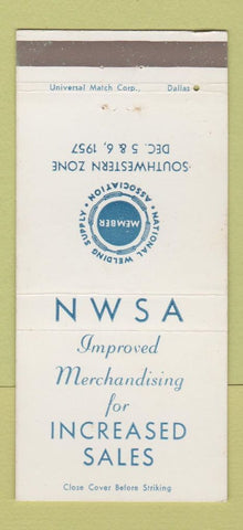 Matchbook Cover - National Welding Supply Association 1957 30 Strike