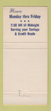 Matchbook Cover - Kellogg Federal Credit Union Battle Creek MI 30 Strike