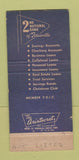 Matchbook Cover - 2nd National Bank Titusville PA 1959 WEAR 30 Strike