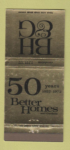 Matchbook Cover - Better Homes and Gardens 1972 Magazine 30 Strike