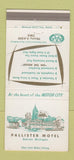 Matchbook Cover - Pallister Motel Detroit MI 30 Strike