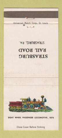 Matchbook Cover - Strasburg Railroad PA 30 Strike
