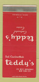 Matchbook Cover - Teddy's Restaurant New York City WEAR 30 Strike