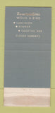 Matchbook Cover - Teddy's Restaurant New York City WEAR 30 Strike