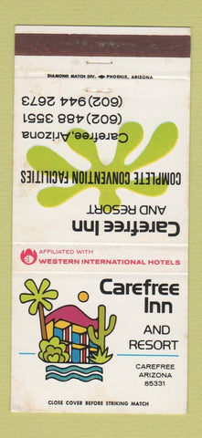 Matchbook Cover - Carefree Inn Resort AZ WEAR 30 Strike