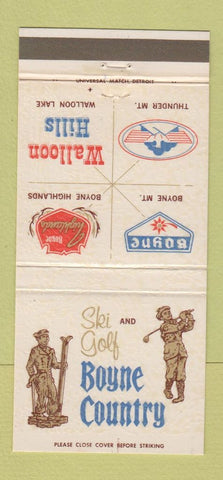 Matchbook Cover - Boyne County Golf MI 30 Strike