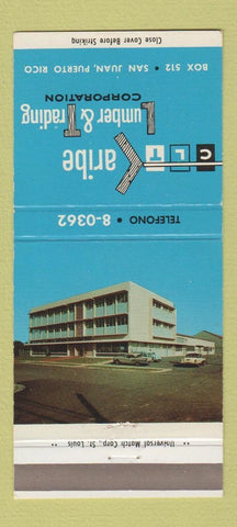 Matchbook Cover - Caribe Lumber Trading San Juan Puerto Rico 30 Strike