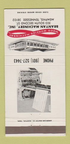 Matchbook Cover - Wood Working Machinery Branyan Memphis TN 30 Strike