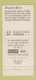Matchbook Cover - Penn Baso Counterline Controls WEAR 30 Strike