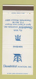 Matchbook Cover - Thunderbird Aviation Chesterfield MO 30 Strike