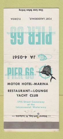 Matchbook Cover - Pier 66 Motor Hotel Fort Lauderdale FL WEAR 30 Strike