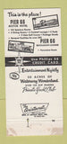 Matchbook Cover - Pier 66 Motor Hotel Fort Lauderdale FL WEAR 30 Strike