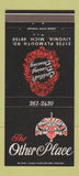 Matchbook Cover - The Other Place Livonia MI 30 Strike
