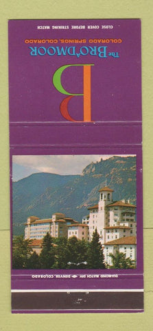 Matchbook Cover - Broadmoor Hotel Colorado Springs 30 Strike