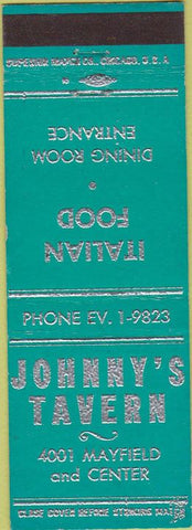 Matchbook Cover - Johnny's Tavern