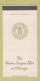 Matchbook Cover - Union League Club of Chicago IL 30 Strike