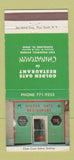 Matchbook Cover - Golden Gate Chinese Restaurant Cleveland OH 30 Strike