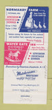Matchbook Cover Normandy Farm Water Gate Inn Potomac MD Washington DC 30 Strike