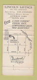 Matchbook Cover - Lincoln Savings Santa Ana Los Angeles CA Abraham 30 Strike