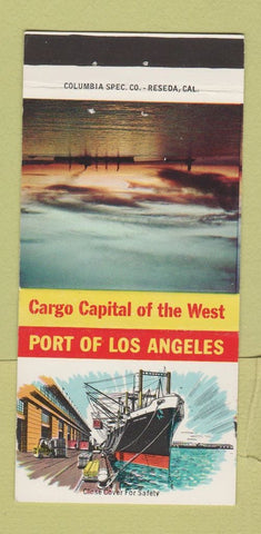 Matchbook Cover - Port of Los Angeles CA 30 Strike