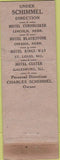Matchbook Cover - Hotels Lincoln Omaha St Louis Galesburg IL