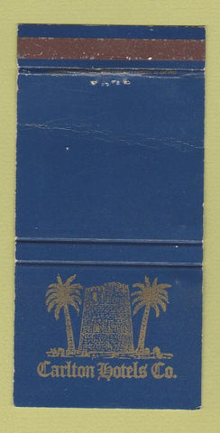 Matchbook Cover - Carlton Hotels Cathay Pacific Hong Kong WORN 30 Strike