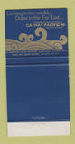 Matchbook Cover - Carlton Hotels Cathay Pacific Hong Kong WORN 30 Strike