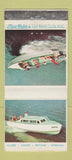 Matchbook Cover - Lion True Color Boating Scenes WEAR 30 Strike