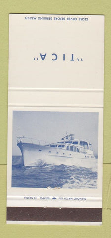 Matchbook Cover - Tica Yacht 30 Strike