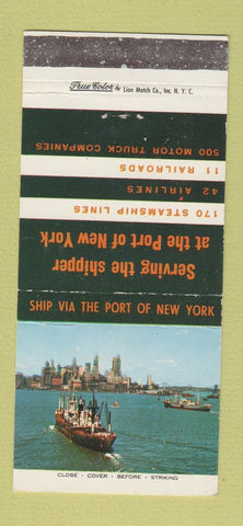 Matchbook Cover - Port of New York City 30 Strike