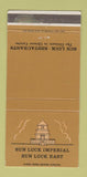 Matchbook Cover - Sun Luck Imperial Chinese New York City 30 Strike