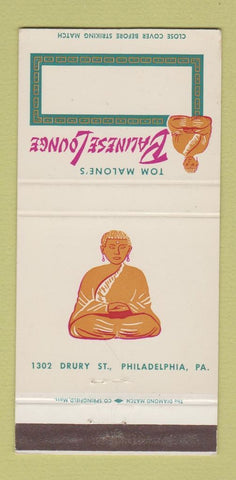 Matchbook Cover - Balinese Lounge Philadelphia PA WEAR 30 Strike