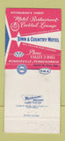 Matchbook Cover - Town and Country Motel Monroeville PA 30 Strike