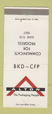 Matchbook Cover - Alton Packaging People 1967 30 Strike