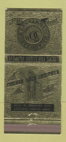 Matchbook Cover - Chicago Lock Company IL 1970 30 Strike