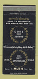 Matchbook Cover - Geo Muth Artist Drafting Supply Washington DC WEAR 30 Strike